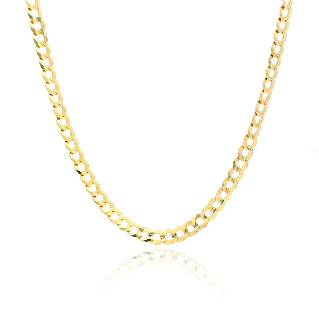 14k Solid Cuban Curb Chain (3.5MM - 16” Inches)