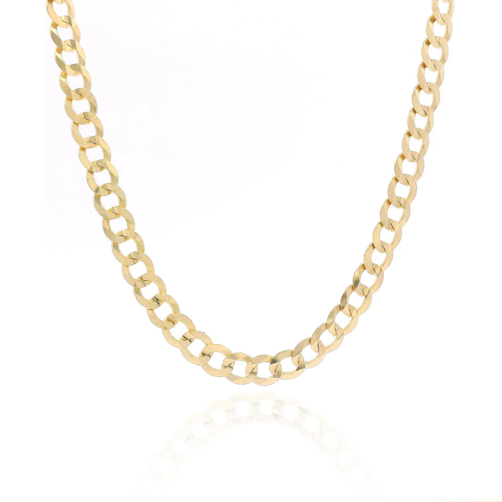 14k Solid Cuban Curb Chain (4.8MM - 24” Inches)