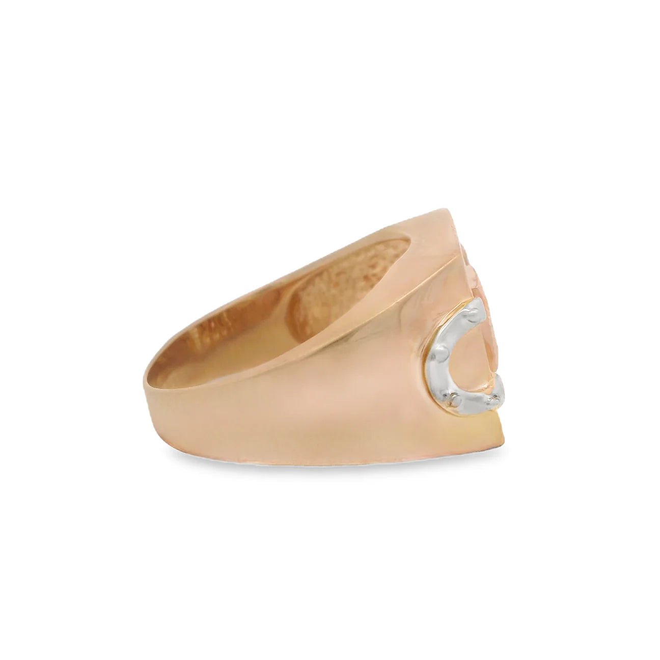 14K Men Square CZ Ring