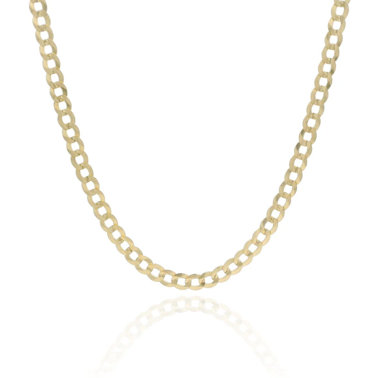 14k Solid Cuban Curb Chain (3MM - 24” Inches)