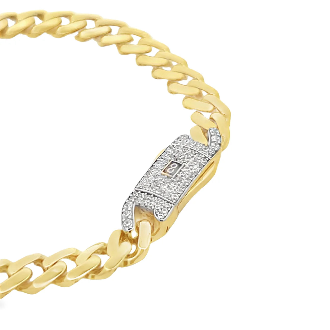 14K Hollow Cuban Monaci Bracelet