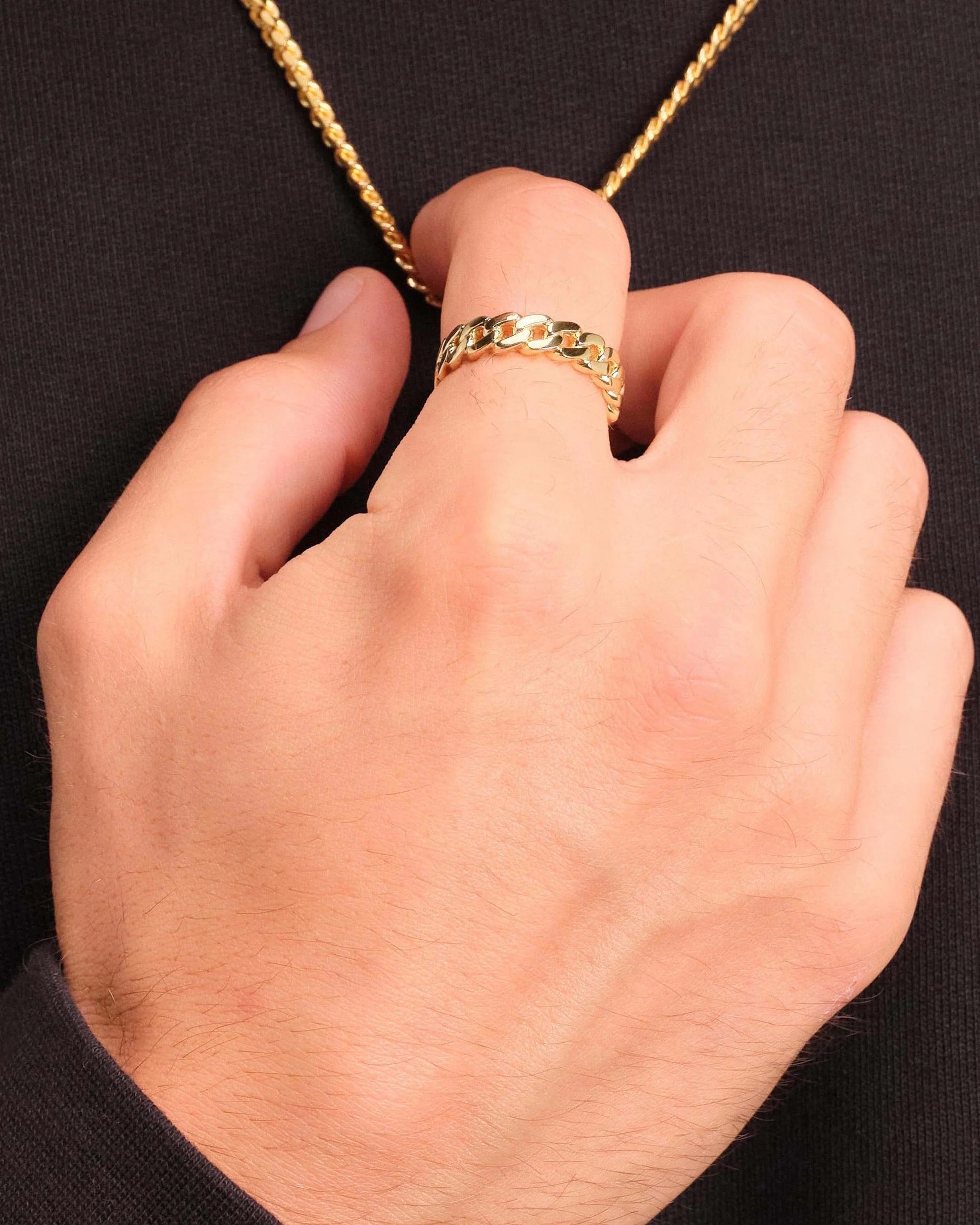 Cuban Link Ring Silver 925