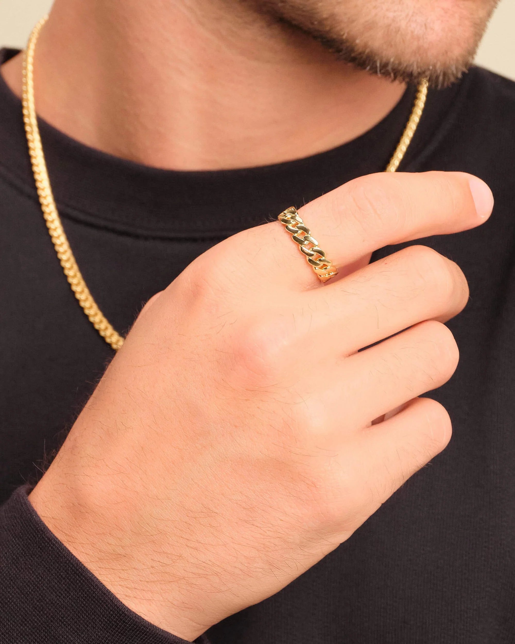 Paperclip Ring Gold 925