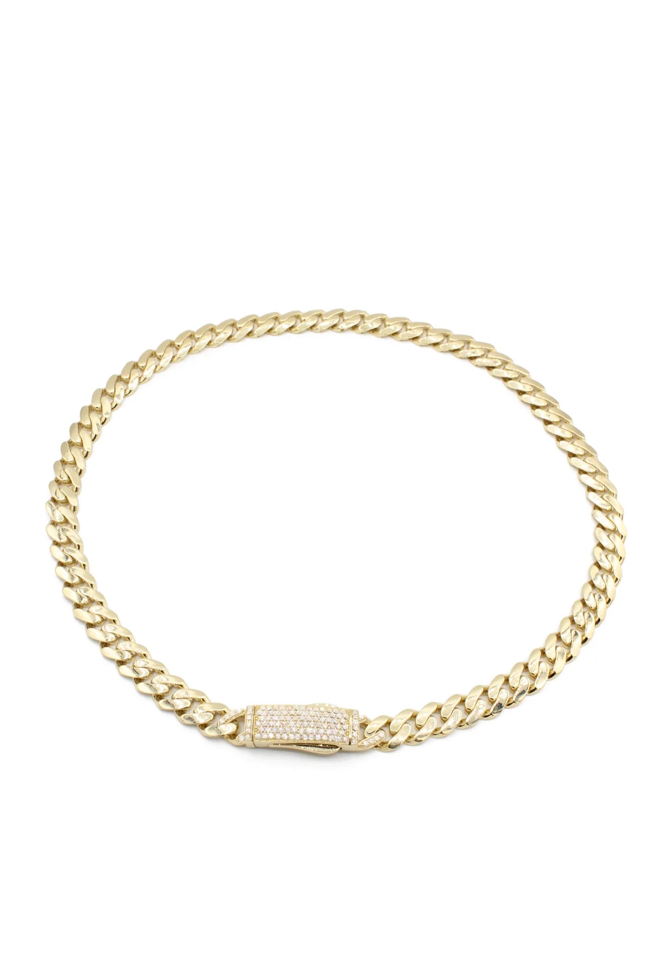 14K Men Love With CZ Bangle