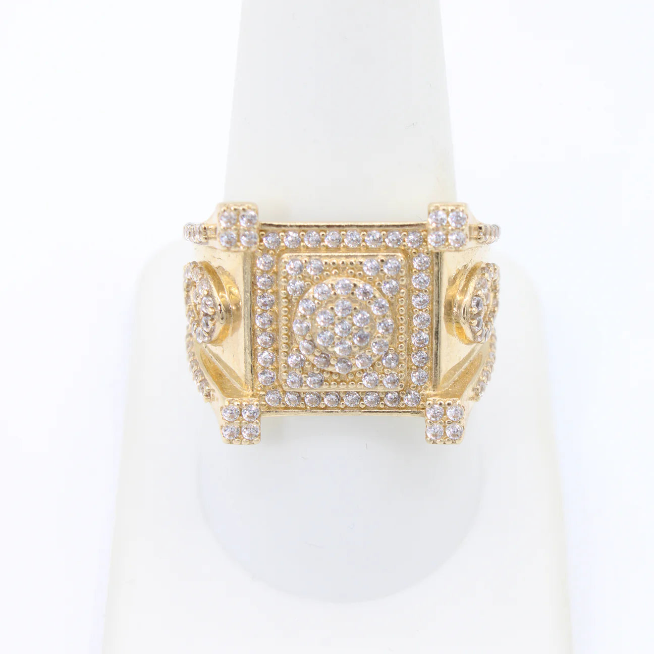 14k CZ Square Ring JTJ