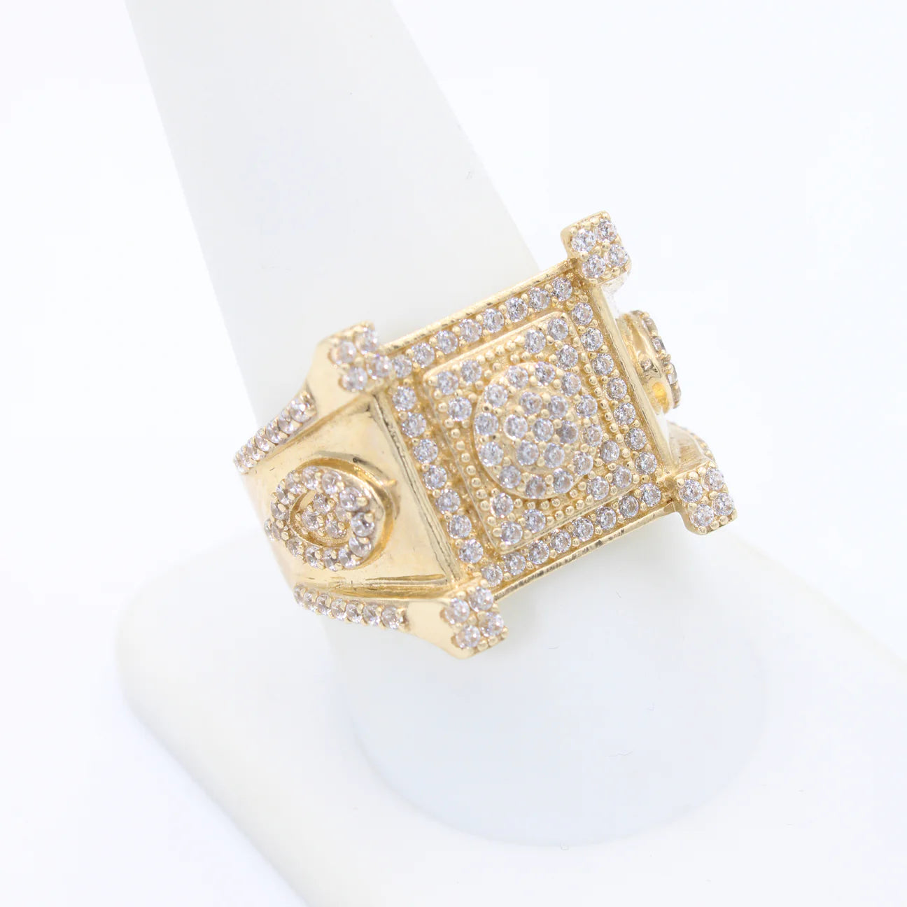 14k CZ Square Ring JTJ
