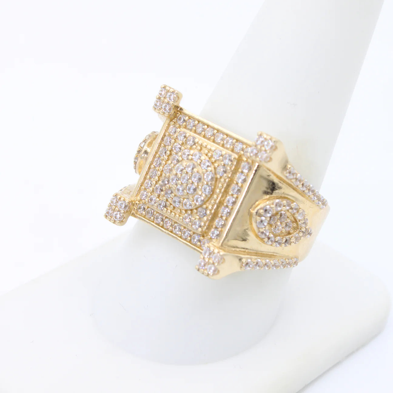 14k CZ Square Ring JTJ