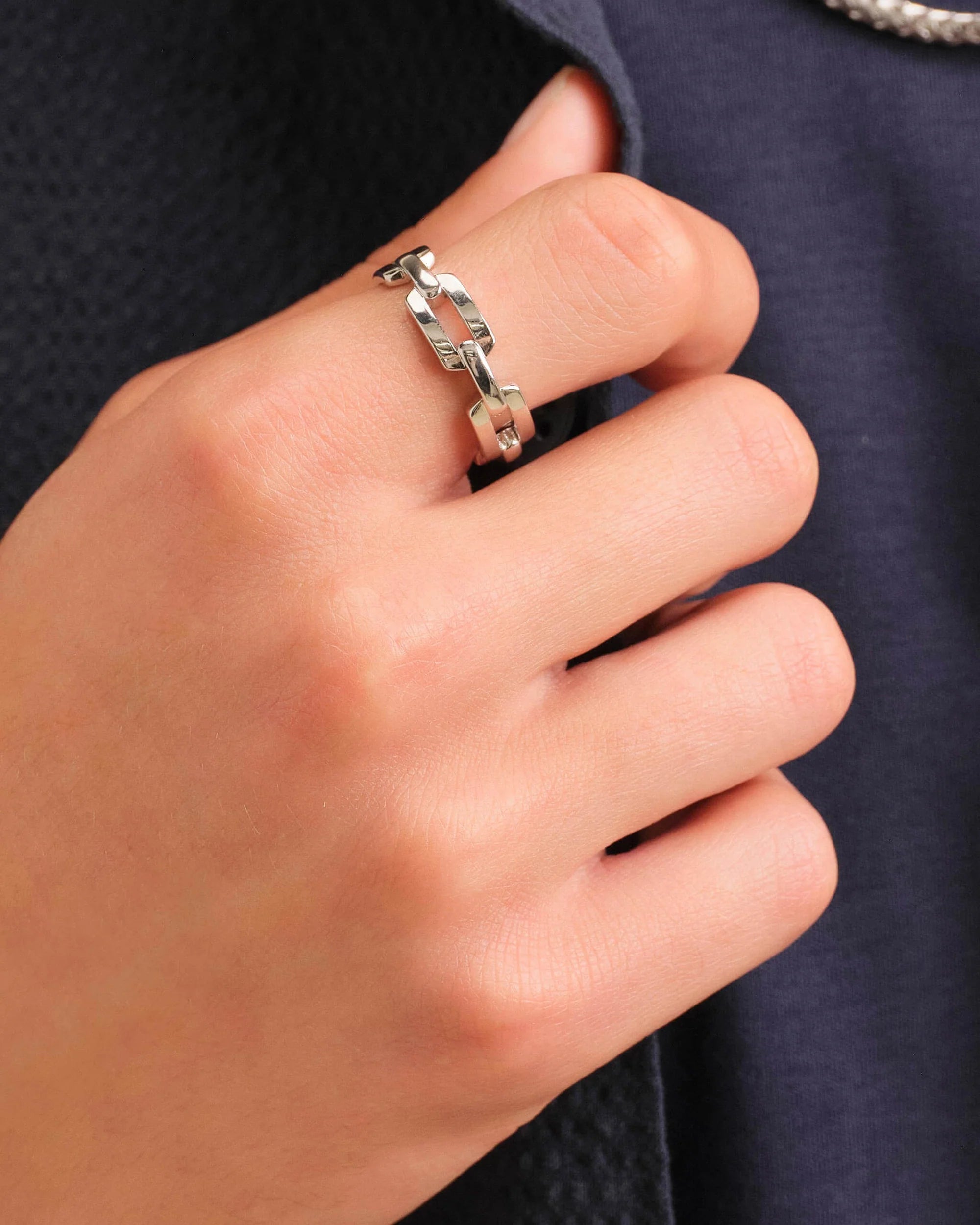 Paperclip Ring 925 Silver