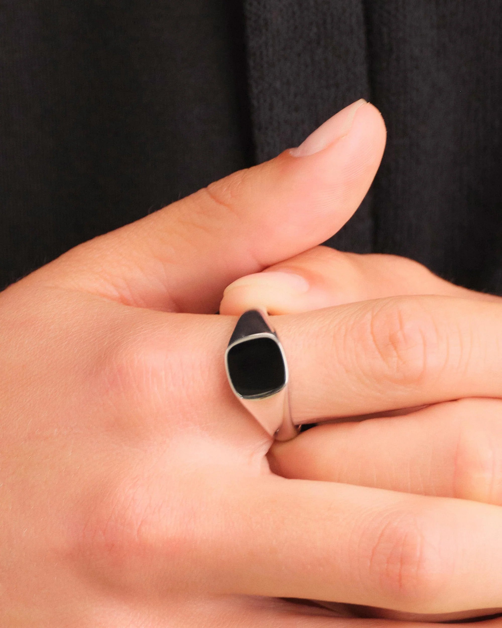 Square Signet Ring Silver 925
